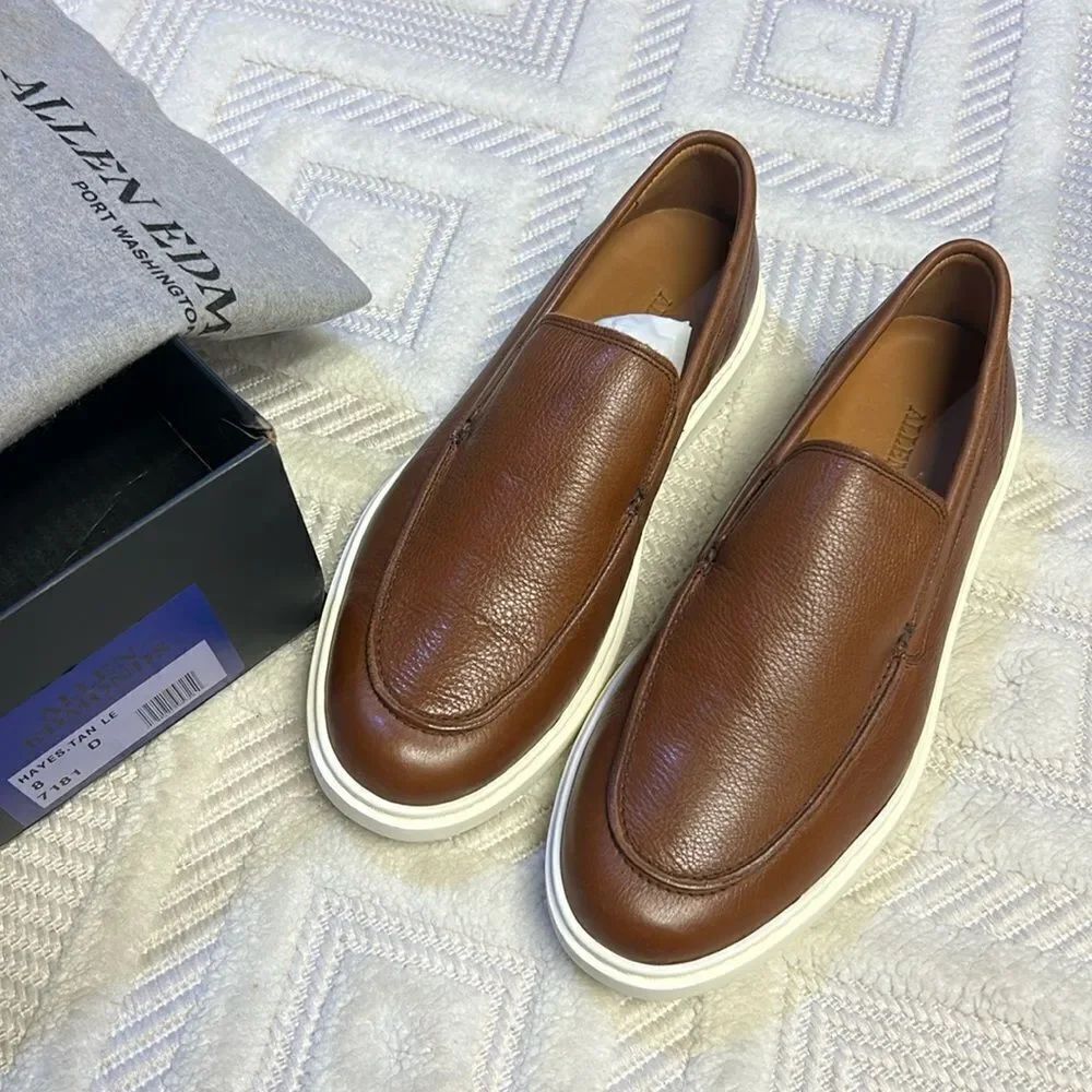 Allen Edmunds - Hayes Slip-on Loafer - Tan Leather